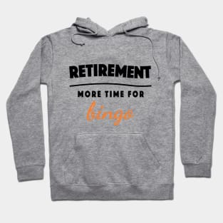 Retirement Gift Retired Elderly Party Bingo Hoodie